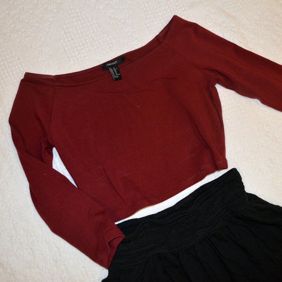 3/$15 🌺Forever 21 Red Crop Top - Picture 4 of 13